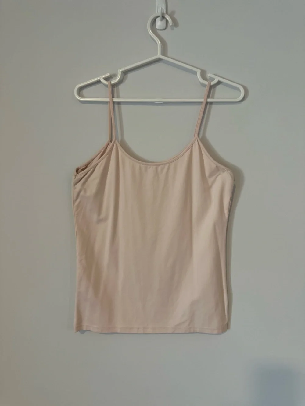 Zara Pale Pink Camisole Spaghetti Strap Slim Fit Layering Tank Size Large - Picture 2 of 6